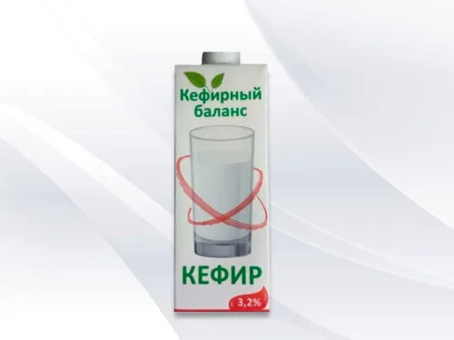 фотография продукта Кефир 4 мес. 3,2% 1л. ТБА 52,6 рубля